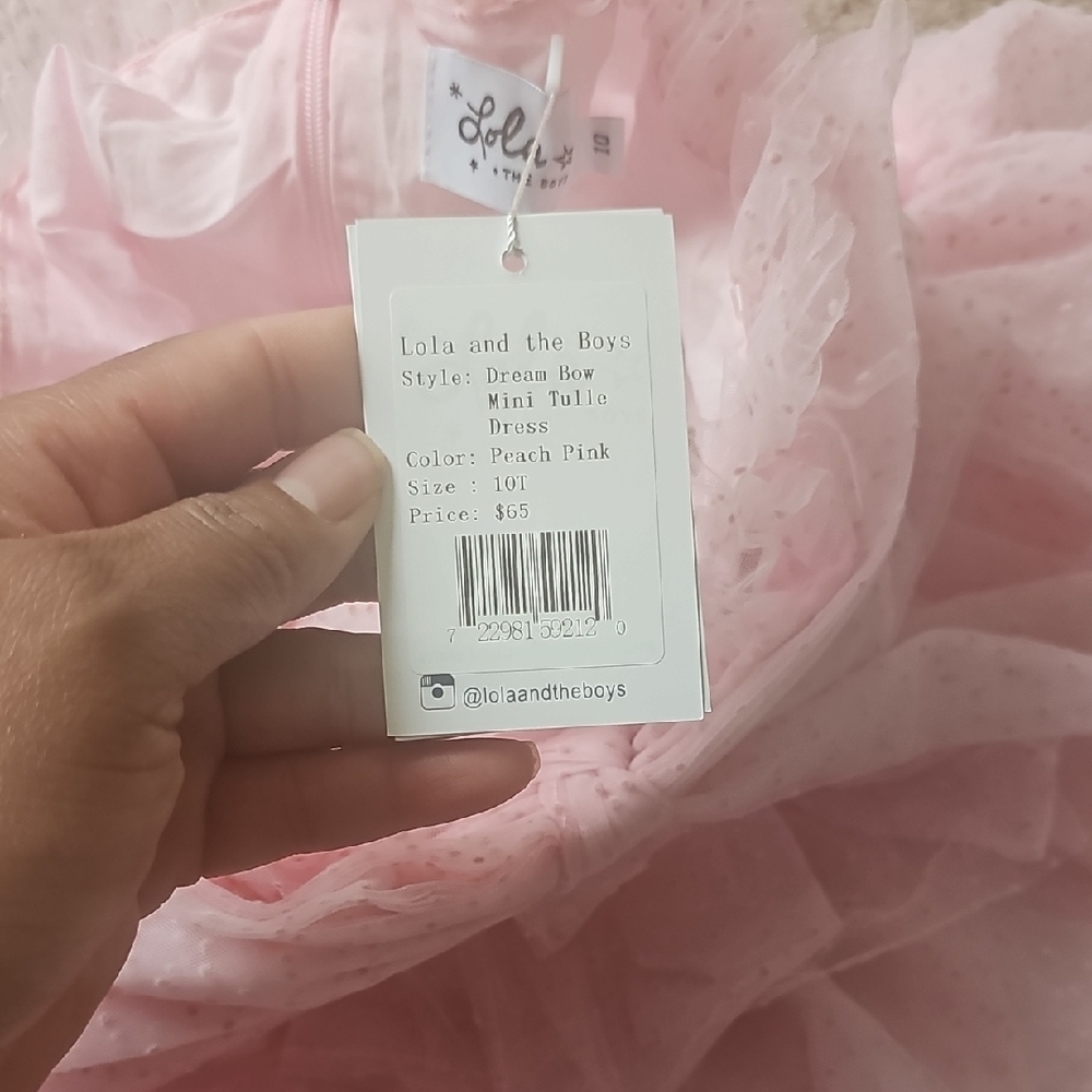 Pink Ruffle Tulle Party Dress - Picture 4 of 4
